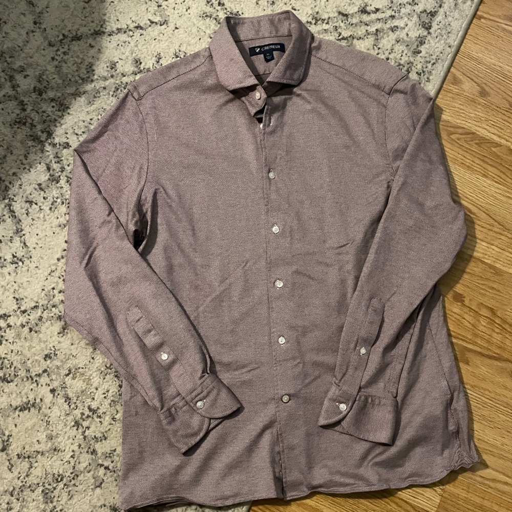 Cremieux Men’s Button Down Shirt XL Red Black Plaid Long Sleeve‎ Dress Shirt